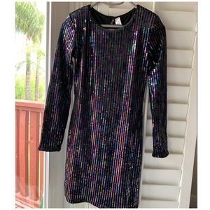 H&M Multicolor Sequin Dress